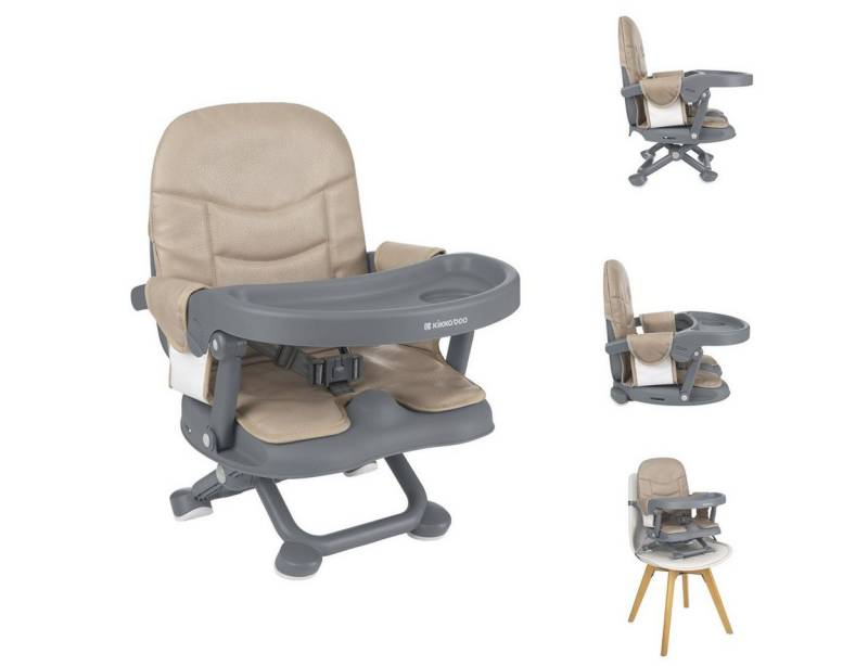 Kikkaboo Stuhl Kindersitzerhöhung Pappo, Booster, Tisch, klappbar, Sicherheitsgurt von Kikkaboo