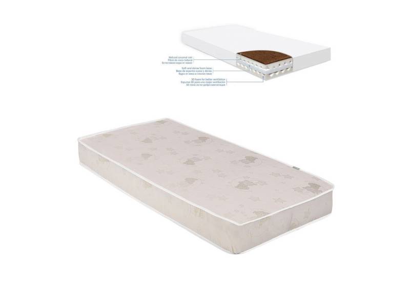 Kindermatratze Babybett Matratze CocoCraft 120x60x15cm, Kikkaboo, 15 cm hoch, 120 x 60 x 15 cm 2 Lagen 3D-Schaum Kindermatratze Babybett Matratze CocoCraft 120x60x15cm, Kikkaboo, 15 cm hoch, 120 x 60 x 15 cm 2 Lagen 3D-Schaum von Kikkaboo
