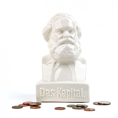 Das Kapital Spardose - Karl Marx Sparbüchse Sparschwein Links von Kikkerland