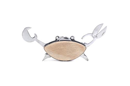 KIKKERLAND CD114 Multifunktions-Krabbe 9 in 1 Werkzeug Crab Multi-Tool Edelstahl von Kikkerland