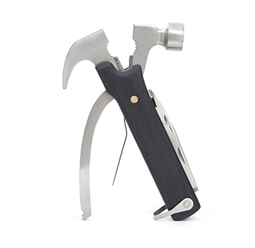 Kikkerland CD502-BK Wood Multi-Fxn Hammer Tool Black von Kikkerland