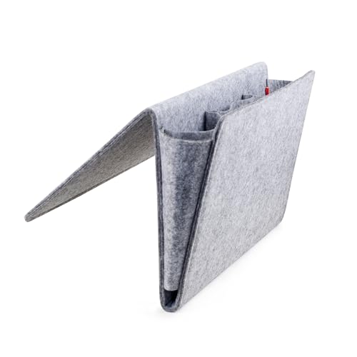 Kikkerland Betttasche, Filz, Grau, 42 x 21.5 x 2.5 cm Kikkerland Betttasche, Filz, Grau, 42 x 21.5 x 2.5 cm von Kikkerland