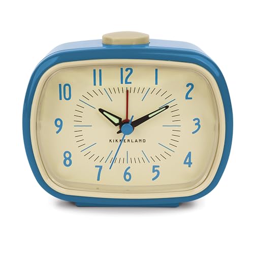 Kikkerland Retro-Wecker, Blau, Kunststoff, 10,8 x 5,72 x 8,89 cm Kikkerland Retro-Wecker, Blau, Kunststoff, 10,8 x 5,72 x 8,89 cm von Kikkerland