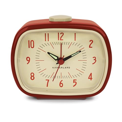 Kikkerland KKAC08-R-EU Retro-Wecker, Rot Kikkerland KKAC08-R-EU Retro-Wecker, Rot von Kikkerland