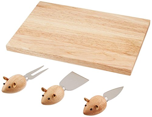 Kikkerland Käse-Set Mouse Cheese Board Kikkerland Käse-Set Mouse Cheese Board von Kikkerland