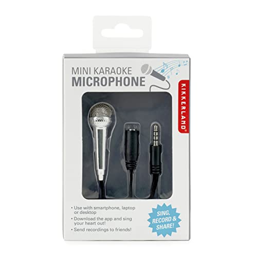 Kikkerland WBPHP-BK mini Karaoke Microphone-silber von Kikkerland