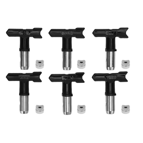 6 PCs Luftless Lacksprühgerät Set 211 315 417 515 517 523 Luftlose Sprühdüsen mit 6 Filtern und 2 Sitzen 6 PCs Luftless Lacksprühgerät Set 211 315 417 515 517 523 Luftlose Sprühdüsen mit 6 Filtern und 2 Sitzen von Kikumi