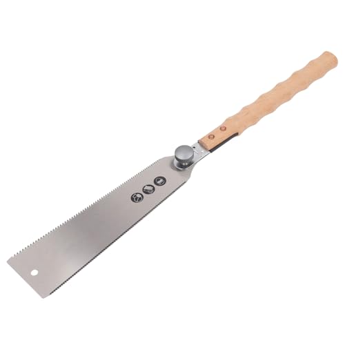 Doppelschneidige Seitenhandsäge, Handsäge mit Feinen Zähnen, Abnehmbare Klinge, SK5-Legierung, Bequemes Heimwerken von Kikumi