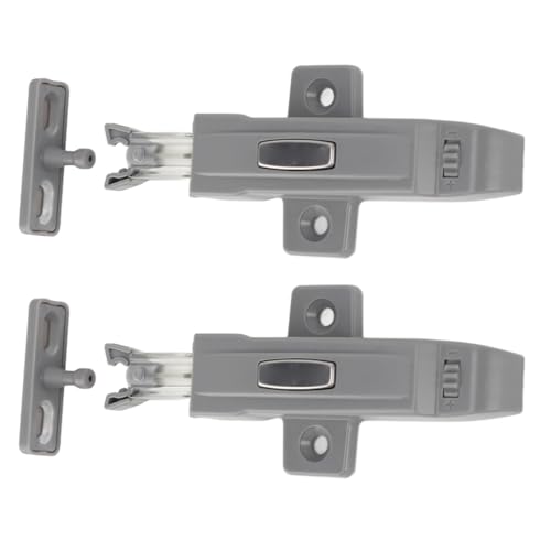 Kikumi 2 Sets Schranktür Push Latch ABS Rebound Selbstverriegelungsvorrichtung Anti-Kollision-Kissenbekleidungstür Rebounder Kikumi 2 Sets Schranktür Push Latch ABS Rebound Selbstverriegelungsvorrichtung Anti-Kollision-Kissenbekleidungstür Rebounder von Kikumi