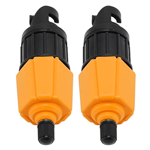 Kikumi 2er-Pack Ersatz-Luftventiladapter für Surfbrettboote (Orange) von Kikumi