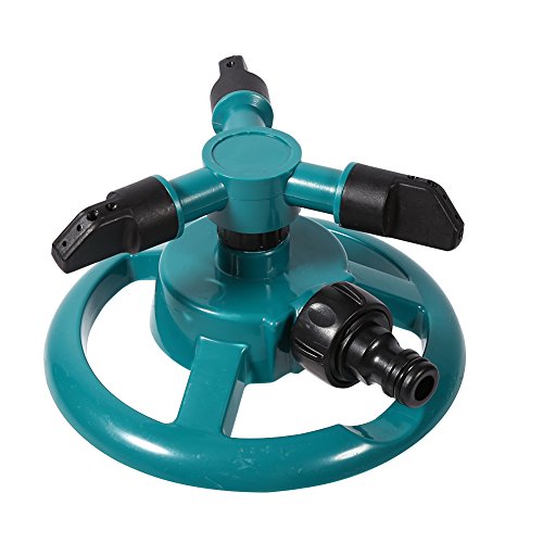 Kikumi 360 ° Ganzkreis Rotierender Bewässerung des Sprinklers Bewässerung System 3 Düsenrohrschlauch für Garten von Kikumi