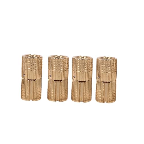 Kikumi 4 Stück Verdeckte Kupfer-Arbeitsplattenscharniere 10 12 14 16 Mm (12mm) von Kikumi