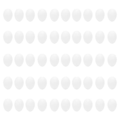 Kikumi 50pcs Künstliches Ei Plastik Kunststoff Fake Ei Gefälschte Vogel Eier Simulation Schlüpfen Vogel Brutzubehör Kikumi 50pcs Künstliches Ei Plastik Kunststoff Fake Ei Gefälschte Vogel Eier Simulation Schlüpfen Vogel Brutzubehör von Kikumi