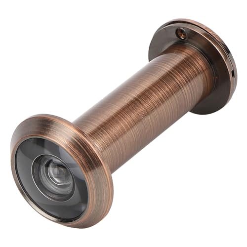 Kikumi Anti-Diebstahl 220 Grad Betrachtungswinkel Sicherheitstür-Zuschauer mit Rückdecke für den Heimgebrauch (Verlängerte 16 rote alte Blende 16-23 Türstärke) von Kikumi