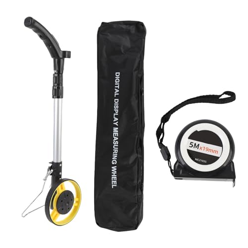 Kikumi Digitale Anzeigeabstand Messrad 99999.9m/ft Faltverdrehung Roller -Entfernungsmesser mit 5 M Bandmaß Kikumi Digitale Anzeigeabstand Messrad 99999.9m/ft Faltverdrehung Roller -Entfernungsmesser mit 5 M Bandmaß von Kikumi