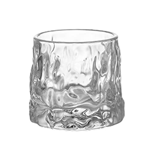 Kikumi Drehes Weinglas Rotierender Whisky Cup Rotierende Whiskygläser Vatertagsgeschenk (Gletscher) von Kikumi