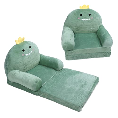 Kikumi Faltbares Kinderbett, Form von Vielseitigem Mehrzweckdinosaurier Leicht zu Reinigen für Süßer Reißverschluss -Sofa -Cartoon für die Schule (2 Tier) von Kikumi