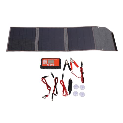 Kikumi Faltbares Solarpanel -Ladegerät mit Controller 100W USB A Typ C DC5521 Ausgabe IP65 Water Proof Tragbares Solarpanel von Kikumi