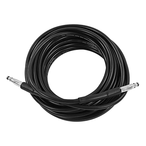 Kikumi Hochdruckwasserschlauch, 5800 Psi, 16,3 Meter Lang, Flexibler Gummi, Weit Verbreiteter Außenwagen -Gartenschlauch (Stecker in Silberfarbe) von Kikumi