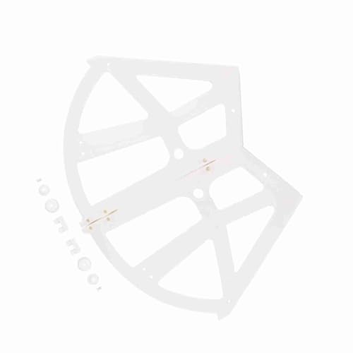 Kikumi Plastikscharniere Hohlauslöschte Doppelschuhschuhschrank -Regalhalter Heuert Hauszubehör (Weiß) von Kikumi