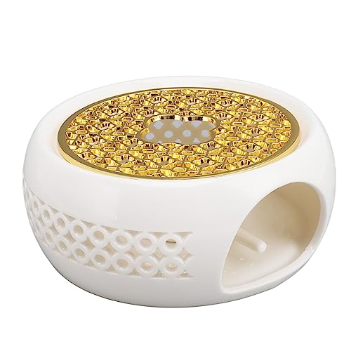 Kikumi Porzellan -Teekannenwärmer, Hohlen Rahmen, Runder Teekannenwärmer mit Legierungskissen und Kerzenhalter von Kikumi