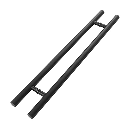 Kikumi Push Pull -Türgriff, Glastürgriff aus Edelstahl, Schwarz, Ergonomisches Design, Innen- und Außentürgriff, Push Zug für Glastüren Kikumi Push Pull -Türgriff, Glastürgriff aus Edelstahl, Schwarz, Ergonomisches Design, Innen- und Außentürgriff, Push Zug für Glastüren von Kikumi