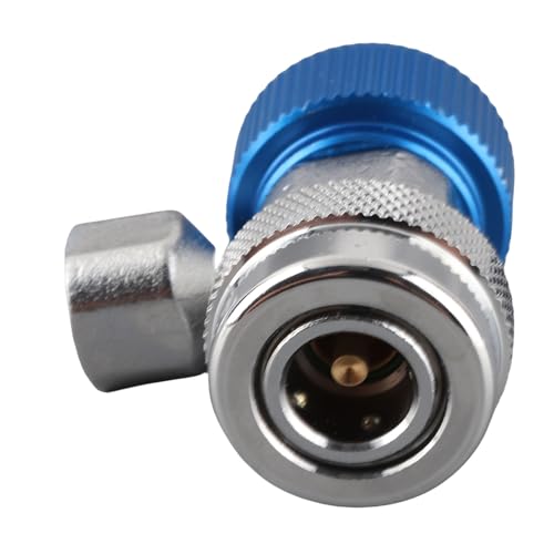 Kikumi R134 A/C Low High Schnellverbinder Klimaanlagen-Kupplungsadapter Extraktorventilkern (blaue Niederspannung) von Kikumi