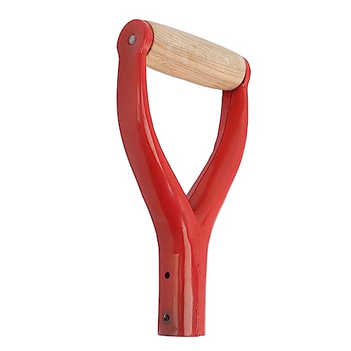 Kikumi Schaufelgriff y Typ 12,5 Zoll Innendurchmesser Ersatz für Holzgriff Spatengriff für Gartengraben Rake Tool (Rot) von Kikumi