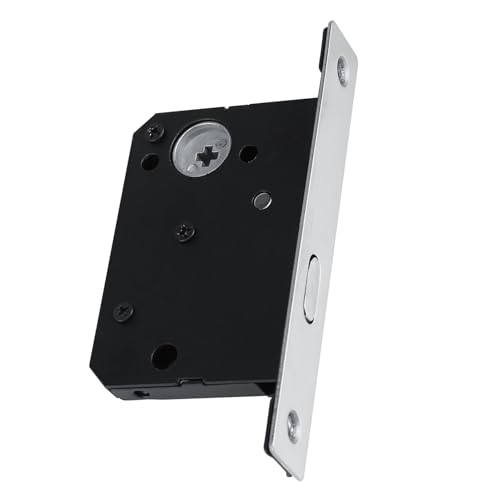 Kikumi Schiebetürschloss mit Schlüssel für Scheunenholzmöbelarmaturen (Silber gebürstet) von Kikumi