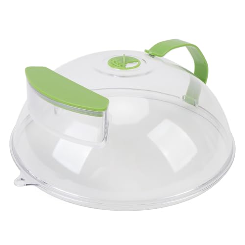 Kikumi Transparente Mikrowellen -Splatter -Abdeckung mit Entlüftungslöchern, Seitgriffdesign, für Lebensmittelfrische, PC -Abdeckung, um Ölspritzer zu Verhindern von Kikumi