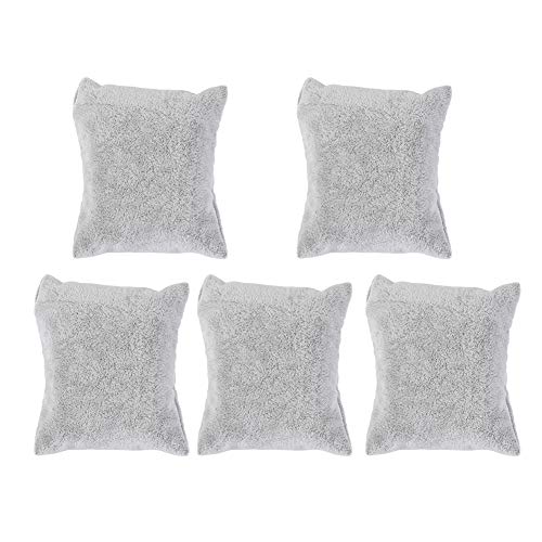 Kikumi Velvet Schmuck Display Kissen Uhren Bangelarmband Ständer Halter Aufbewahrungsorganisator (Eisgrau) von Kikumi