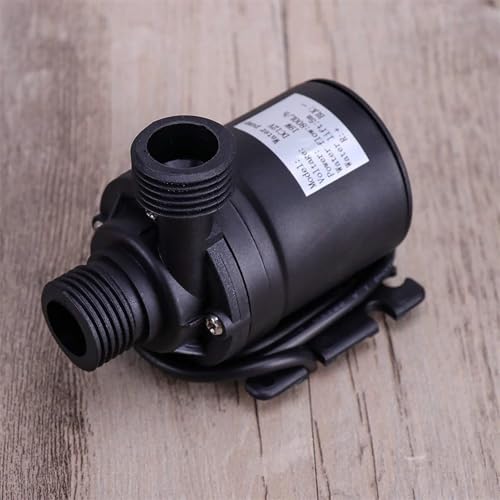 Kikumi Wasserdruckpumpe, Langlebiger Bürstenloser Wasserdichte Wasserpumpe DC12V 19W (Schwarz) von Kikumi