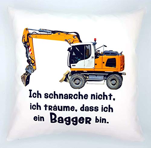 Kilala Anti-Schnarch-Kissen Bagger Spruch Ich Schnarche Nicht Geschenk Geburtstag Bauarbeiter Schnarchen von Kilala