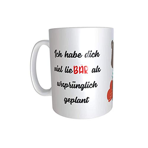 Kilala Tasse mit Teddy Herz Motiv, Geschenk für Valentinstag, Kaffeetasse mit Liebesbotschaft für Partner, Verlobte, Geburtstag von Kilala