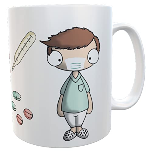 Tasse Krankenschwester mit Herz Krankenpflegerinnen Geschenk Kaffeebecher Teetasse Becher Kaffeetasse Mug (Pfleger) von Kilala