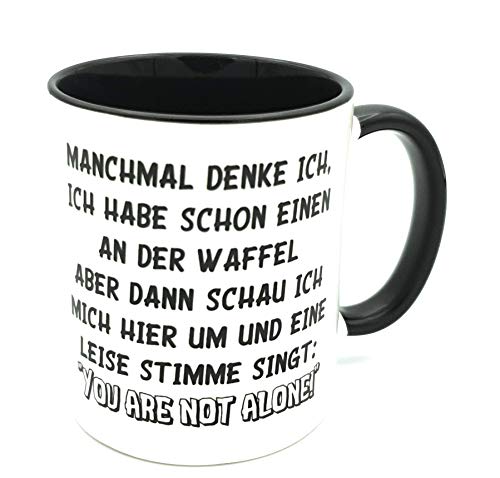 Lustige Büro Tasse YOU ARE NOT ALONE Kaffee Tee Becher Geschenk Verpackung von Kilala