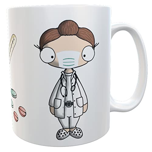 Tasse Krankenschwester mit Herz Krankenpflegerinnen Geschenk Kaffeebecher Teetasse Becher Kaffeetasse Mug (Ärztin) von Kilala