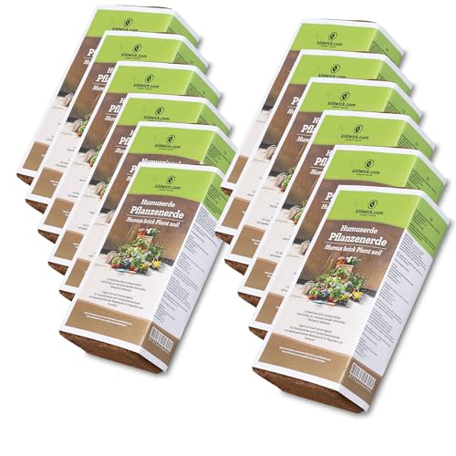 Kildwick Humuserde/Kokosziegel 12 x 650 g / 108 Liter von Kildwick Compost Toilets