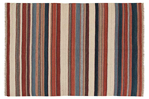 Kilim Carpets by Jalal Teppich Kilim Neyriz Classic beige/braun/rot 200 x 300 cm von Kilim Carpets by Jalal