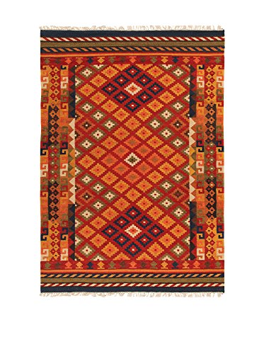 Kilim Carpets by Jalal Teppich Kilim Sivas 1 rot/mehrfarbig 60 X 200 cm von Kilim Carpets by Jalal