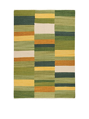 Kilim Carpets by Jalal Teppich Tonum grün/Mehrfarbig Size is not in Selection DE von Kilim Carpets by Jalal