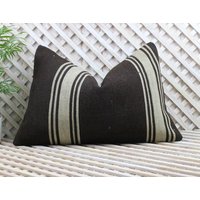 Lumbal-Kelim-Kissen, 16 X 24, Dekoratives Kissen, Boho-Kissen, Türkisch, Vintage, Handgewebtes Wohnen, Wohndekoration, Wurfkissen, Kissen von KilimNationPillows