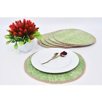 Speisegeschirr Set, Kelim Supla, Service Teppich Tischset, 6Er 10"x10" Küchendekor, Esszimmer Zubehör, Handgemachter Mauspad, 6 von KilimPillowOriental