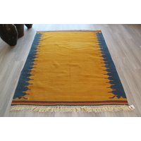 Kelim Teppich, Vintage Boho 6'7x10' Ft von KilimToGo