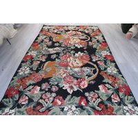 Vintage Karabagh Kelim Teppich, Boho Floral Kilim Teppich ,/N-829 von KilimToGo