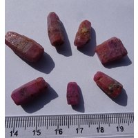 Lot Rohe Natürliche Rubin Kristalle 17, 7 Gramm, Winza Tansania von KilimanjaroGemstones