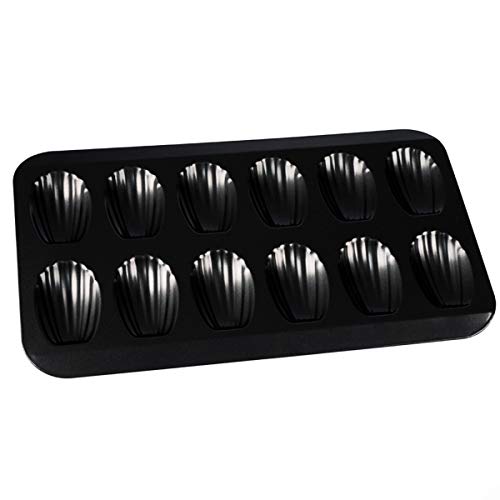 Madeleine Backform Antihaftbeschichtet 12 Tassen Muschelform Backform von Kilimazart