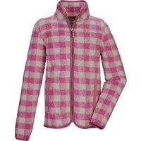 Killtec Fleecejacke "KOW 243 GRLS FLC JCKT" Weiche Sherpa Fleecejacke mit Karomuster und Kinnschutz-Reißverschluss Killtec Fleecejacke "KOW 243 GRLS FLC JCKT" Weiche Sherpa Fleecejacke mit Karomuster und Kinnschutz-Reißverschluss von Killtec