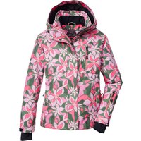 Killtec Skijacke "KSW 211 GRLS SKI JCKT" Wind- und wasserdichte Skijacke mit floralem Print und Stauraum von Killtec
