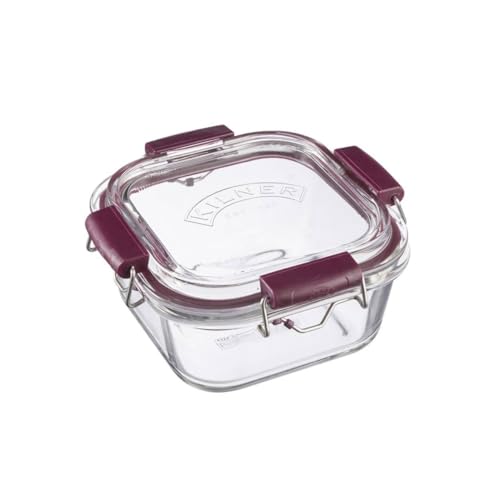 KILNER Frischhaltedosen mit Bügelverschluss | 750 ml | luftdichte Aufbewahrungsbox aus Borosilikatglas | Meal Prep Boxen zum Vorkochen | -18°C bis 240°C | Frischhaltedosen Glas mit Deckel von Kilner